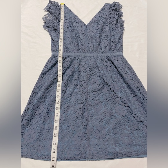 NWOT Madewell Lace Flutter Sleeve Mini Dress - Picture 13 of 15